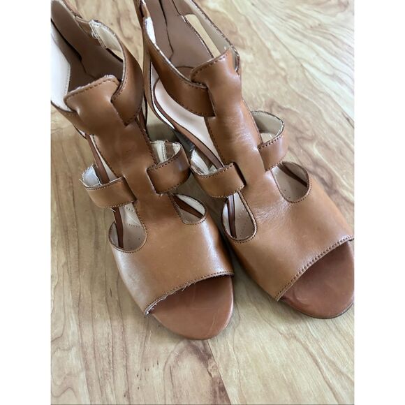 Clarks Deloria Fae Heeled Sandals Upper Leather Brown Women's US 6.5M - Picture 6 of 6